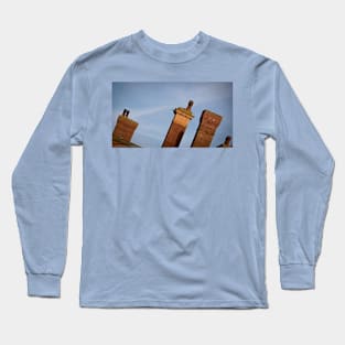 Chimneys of Kettering Station in colour from Kettrin'Kollection Long Sleeve T-Shirt